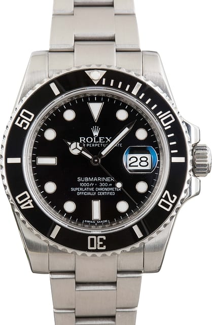 Rolex Submariner Steel Oyster 116610 Black Dial
