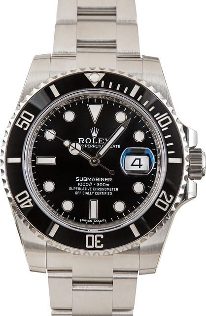 Factory Stickered Rolex Submariner Black Dial 116610LN Stainless Steel