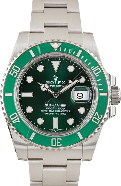 Pre-Owned Rolex Submariner Green Hulk 116610LV