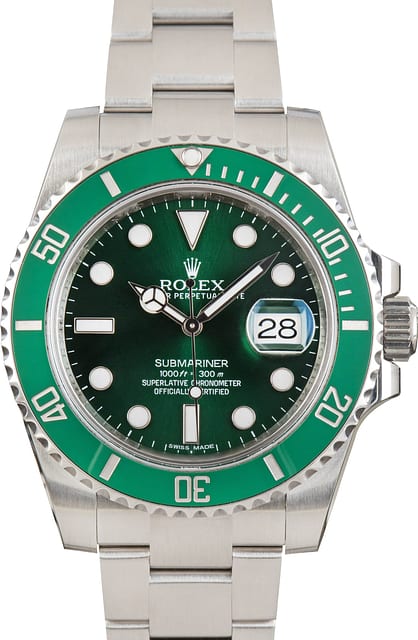 Rolex Submariner 116610LV 40MM Stainless Steel Hulk