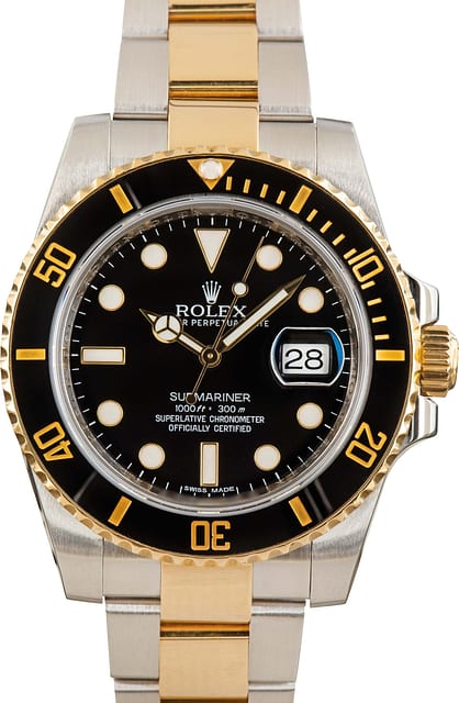 Rolex Submariner 116613 Black Cerachrom Bezel