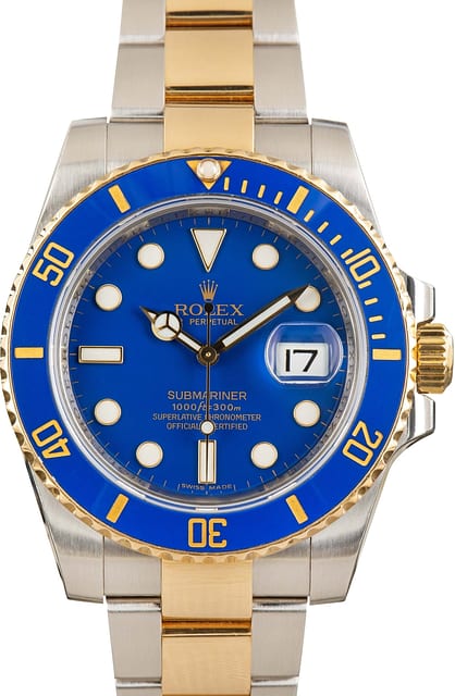 Rolex Submariner Ref 116613 Blue Dial