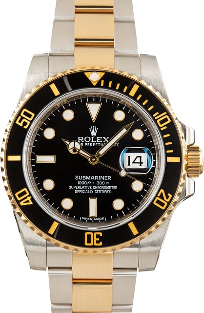 Pre-Owned Rolex Submariner ref 116613LN Black Dial