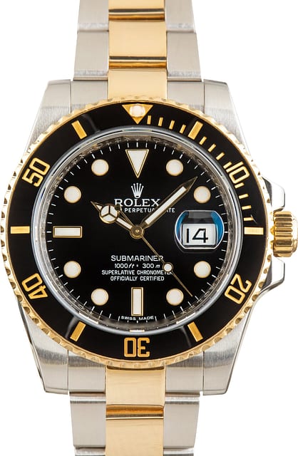 Pre-Owned Rolex Submariner 116613LN Black Chromalight Dial
