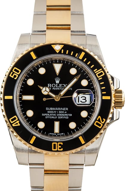 Used Rolex Submariner 116613LN Black Dial