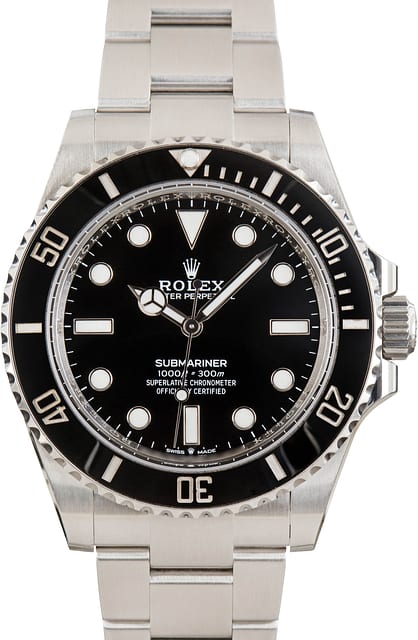 Men's Rolex Submariner Ref 124060 No Date Dial
