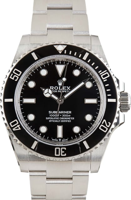 Pre-owned Rolex Submariner Black Dial Ref 124060