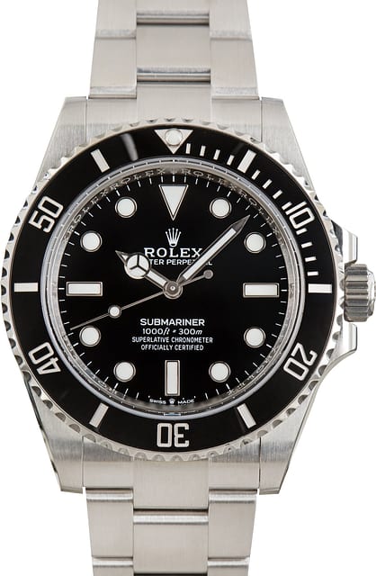 Pre-Owned No Date Dial Rolex Submariner 124060LN