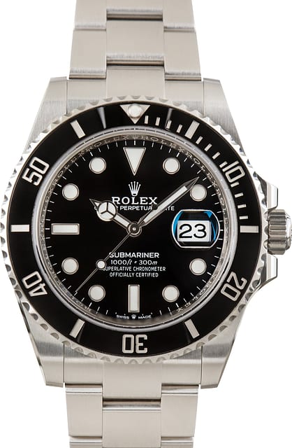 Pre-Owned Stainless Steel Rolex Submariner 126610LN