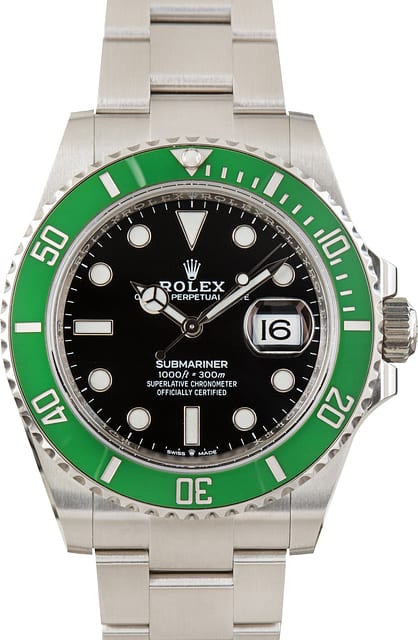 Used Rolex Submariner Starbucks ref 126610LV Green Bezel