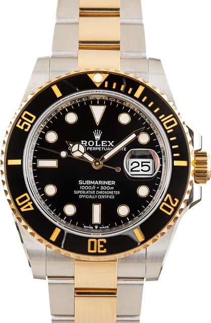 Pre-owned Rolex Submariner Ref 126613LN Black Chromalight Dial