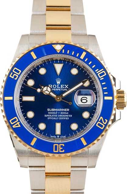 Used Rolex Submariner Bluesy 126613 Steel & 18k Gold