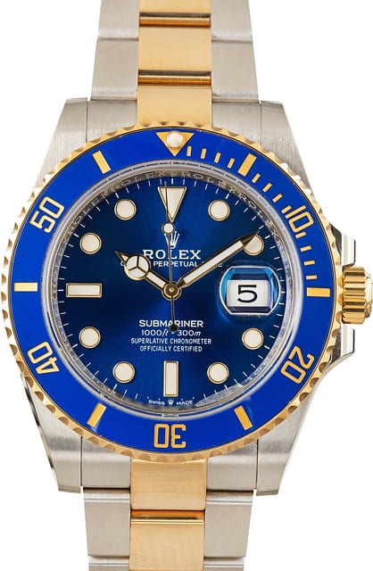 Used Rolex Submariner Date ref 126613LB Blue Dial