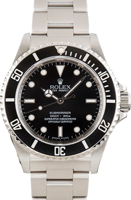 Men's Rolex Submariner Ref 14060M Black Dial