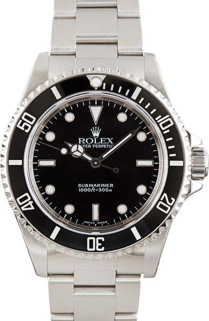Mens Rolex Submariner 14060 No Date Dial