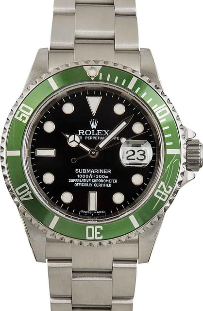 Rolex Submariner 16610V Kermit Insert