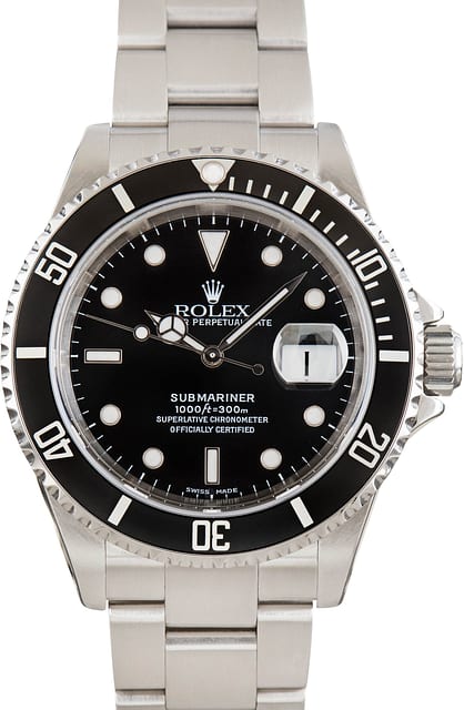 Rolex Submariner Black Dial Ref 16610