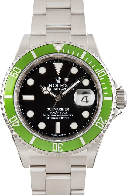 Men's Rolex Submariner 16610LV Green Kermit