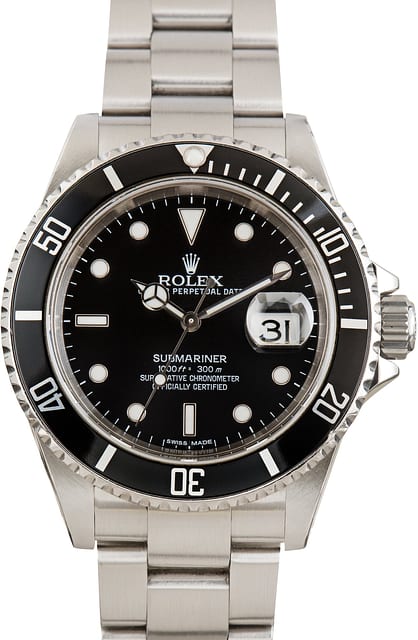 Used Rolex Submariner 16610 Steel Oyster