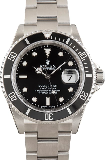 Used No Holes Case Rolex Submariner 16610T