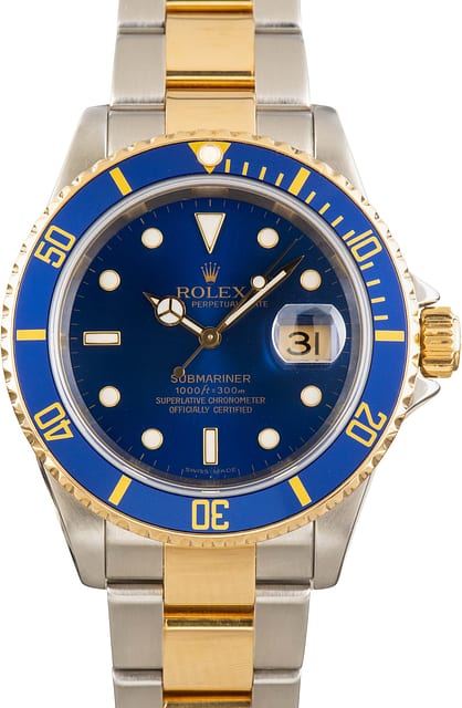 Pre-Owned Rolex Submariner 16613T No Holes Case