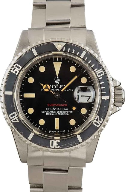 Vintage Rolex Submariner 1680 Red