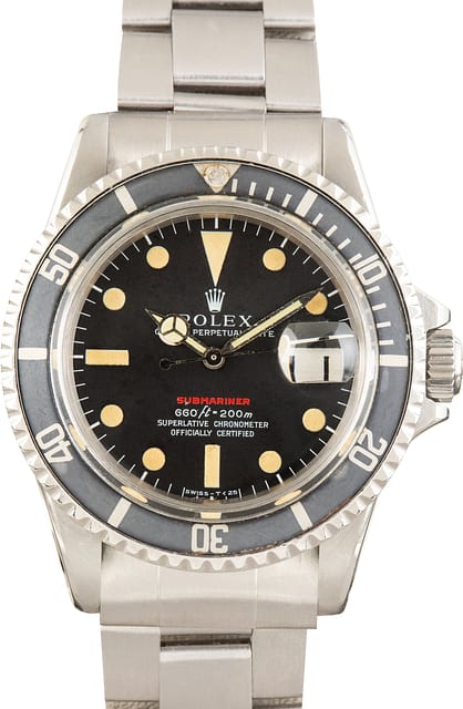 Vintage Rolex Red Writing Submariner 1680