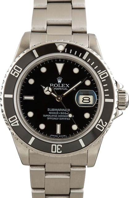 Rolex Submariner 16800 Stainless Steel