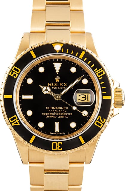 Rolex Submariner 16808 Black Dial