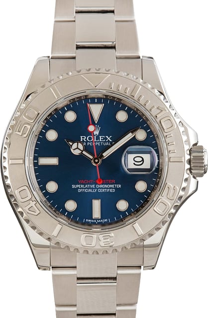 Used Rolex Yacht-Master 116622 Blue Dial Luminous