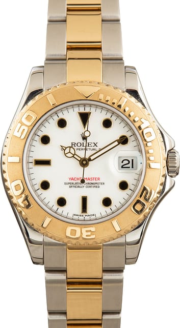 Used Rolex Yacht-Master 168623 White Dial