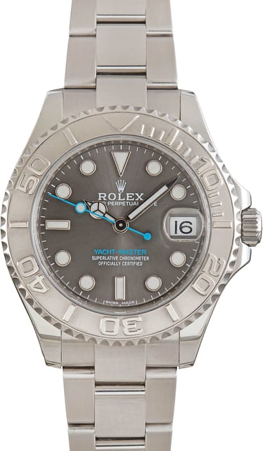 Pre-Owned Rolex Yacht-Master 37 ref 268622 Slate Dial