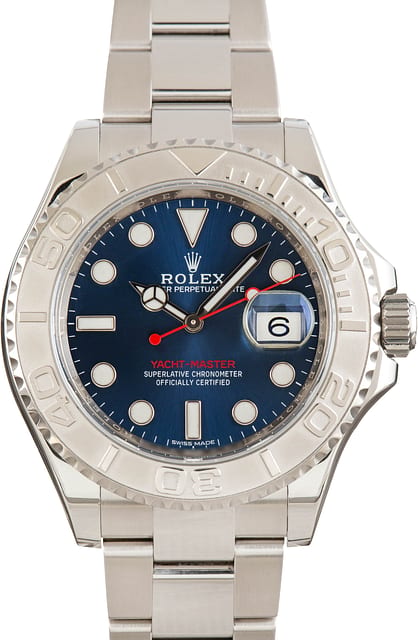 Used Rolex Yacht-Master ref 116622 Blue Dial