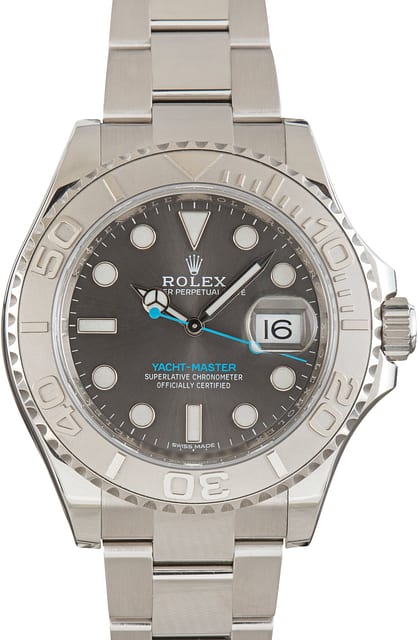 Pre-Owned Rolex Yacht-Master 40 ref 116622 Dark Rhodium Dial