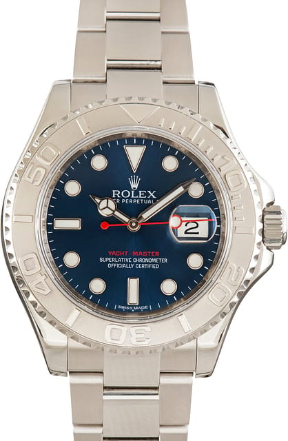 Pre-Owned Rolex Yacht-Master 40 Blue Dial ref 116622