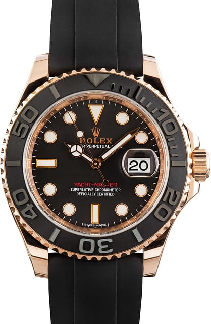 Used Rolex Yacht-Master Ref 116655 Black Dial