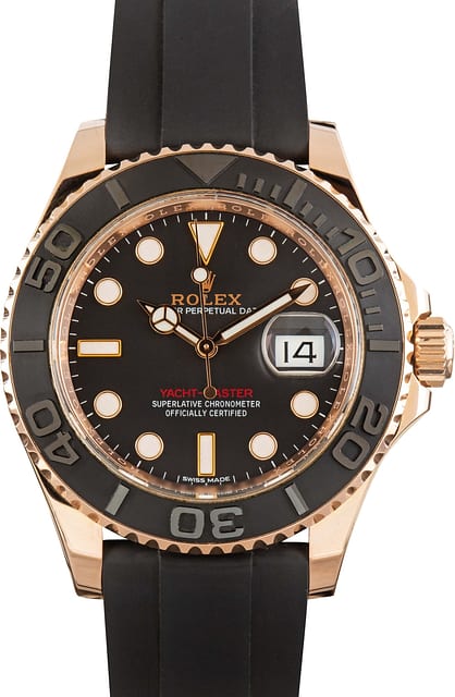 Pre-Owned Rolex Yacht-Master 40 Ref 116655 Black Dial