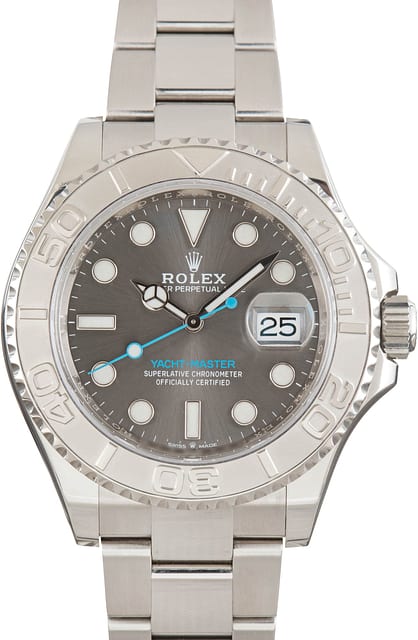 Pre-owned Rolex Yacht-Master 126622 Dark Rhodium Dial