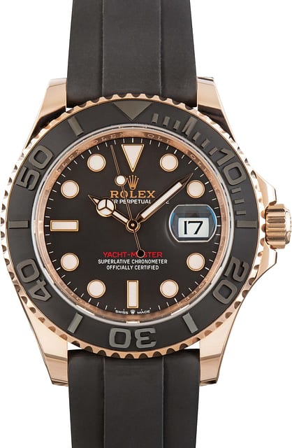 Rolex Yacht-Master 40 Everose Gold 126655 Black Dial