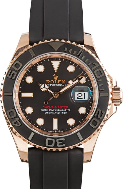 Used Rolex Yacht-Master 40 Ref 126655 18k Everose Gold
