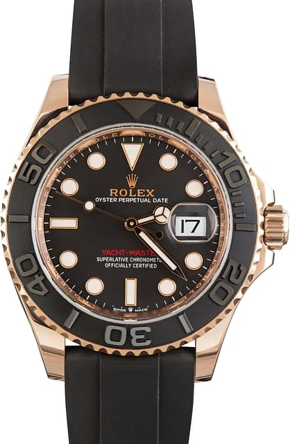 Pre-owned Rolex Yacht-Master Ref 126655 18k Everose Gold