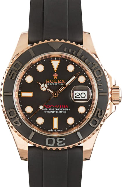Used Rolex Yacht-Master 40 Ref 126655 18k Everose Gold