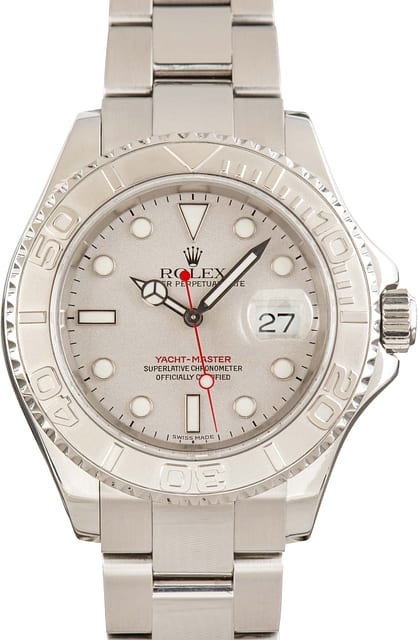 Used Rolex Yacht-Master Ref 16622 Platinum Bezel