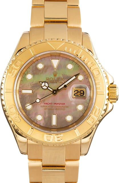 Pre-Owned Rolex Yacht-Master 40 Ref 16628 Mother of Pearl Dial