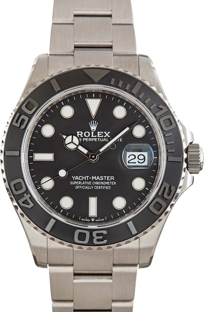 Pre-owned Rolex Yacht-Master 42 Ref 226627 Black Dial
