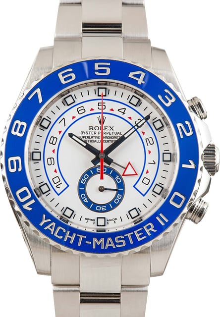Pre-Owned Rolex Yacht-Master II Ref 116680 Blue Hands