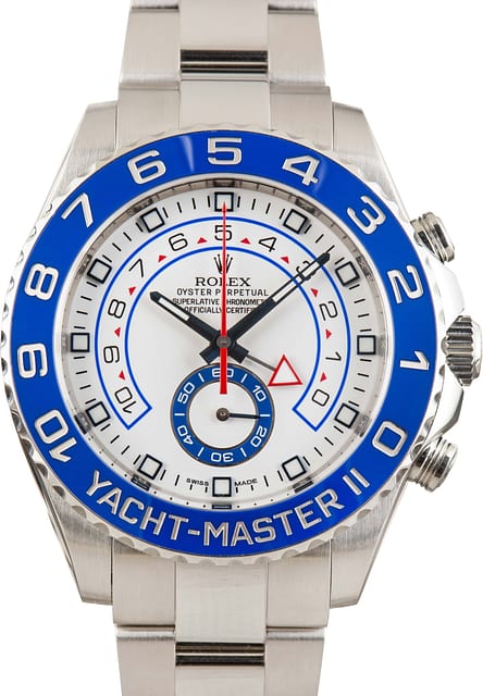 Pre-owned White Dial Rolex Yacht-Master II Ref 116680