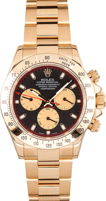 Rolex Daytona 18K Yellow Gold 116528BKCSO