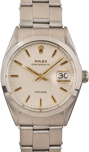 Vintage Rolex Oyster Perpetual 6694 Silver Dial