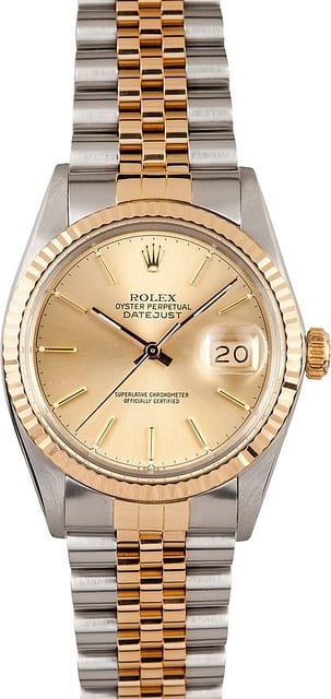 Rolex Datejust 16013 Mens Two tone